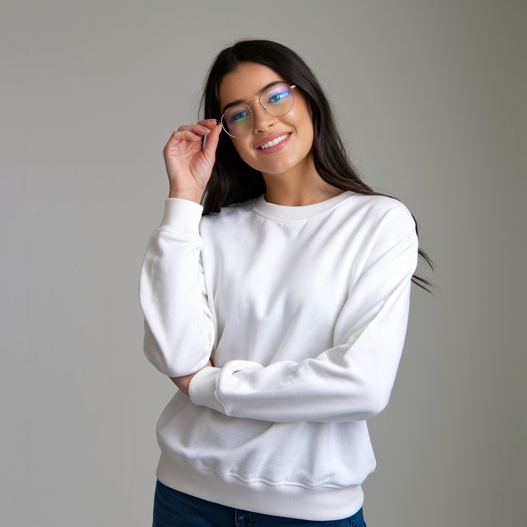 Classic Comfort Sweatshirt – Black / White